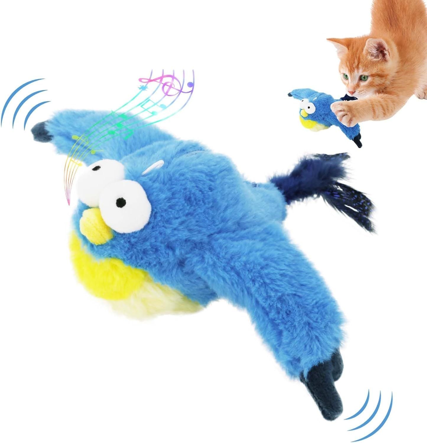 Interactive Flapping Bird Cat Toy