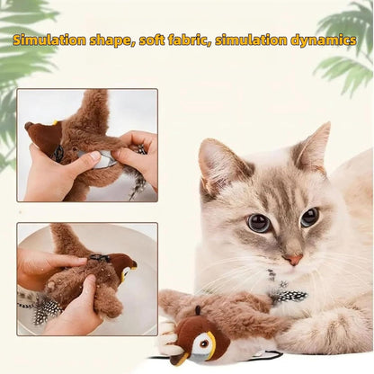 Interactive Flapping Bird Cat Toy