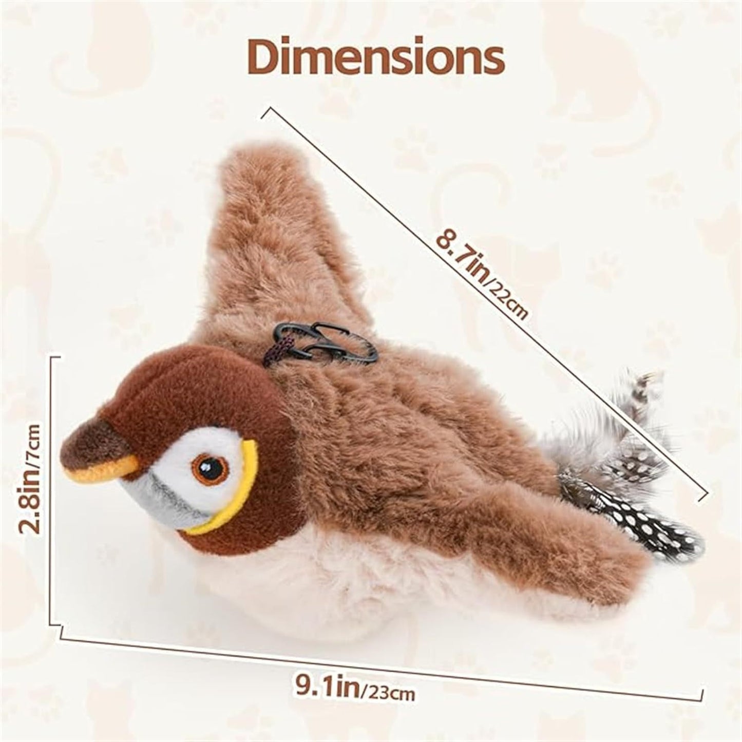 Interactive Flapping Bird Cat Toy