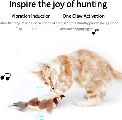 Interactive Flapping Bird Cat Toy